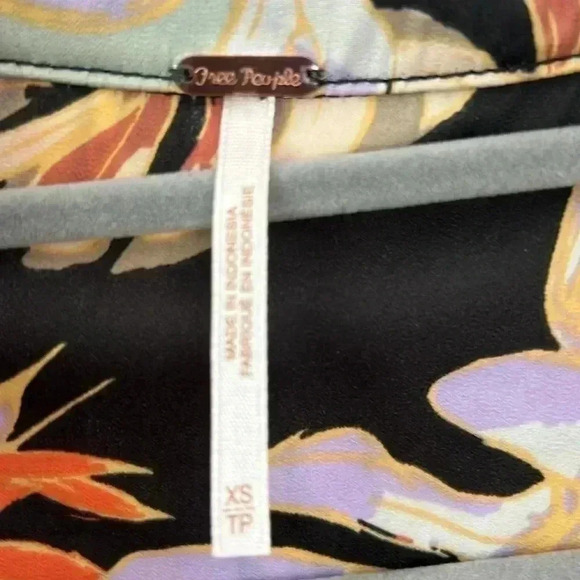 Free People Under The Palms Shirt Tropical Print - Picture 10 of 13